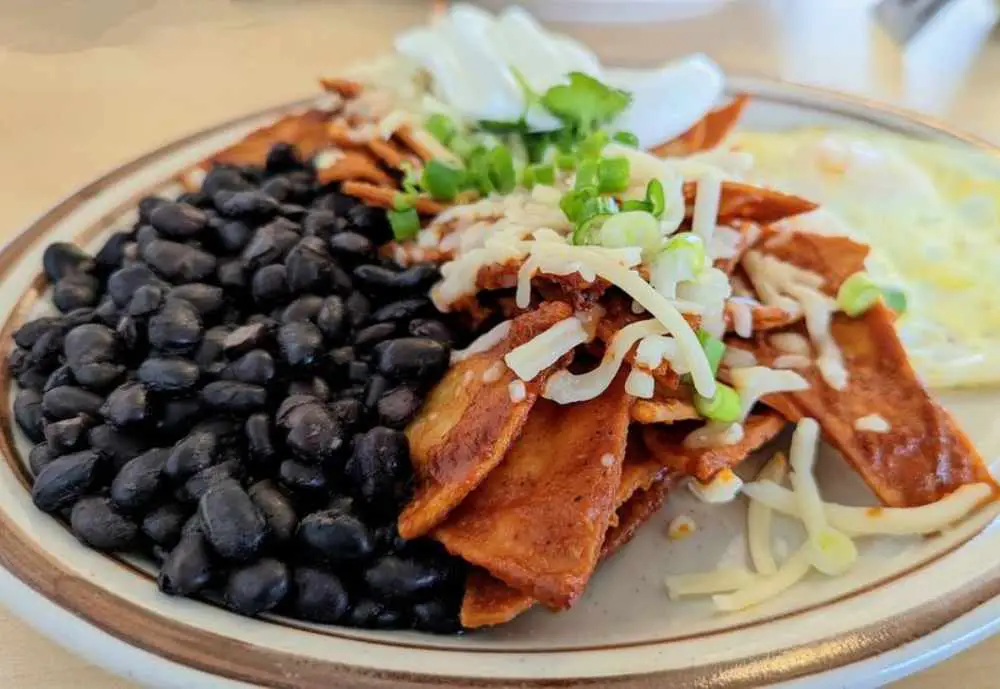 chilaquiles at South Hills Cafe in Eugene Oregon