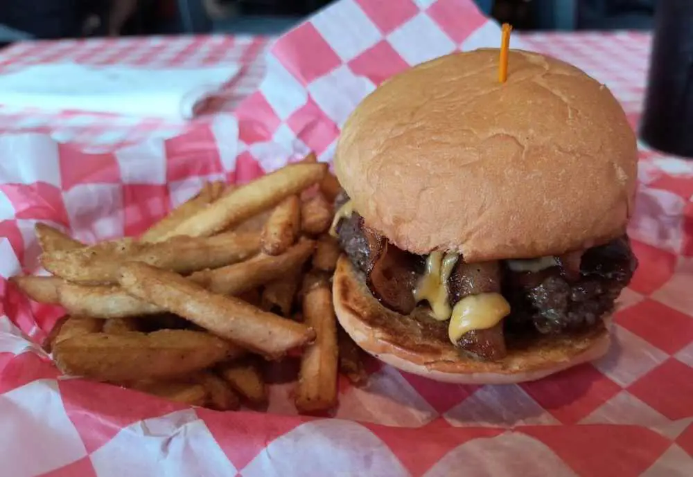 BBQ Bacon Burger at Studio Grill in kalamazoo Michigan