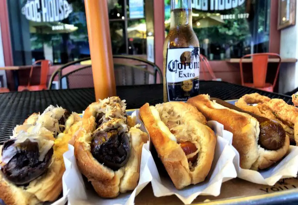 Hot dogs at The Dog House in Pensacola Florida