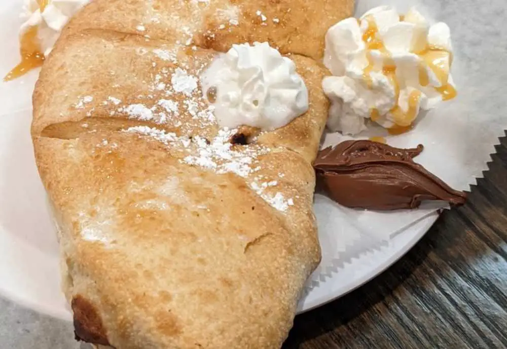 Nutella Calzone at Zito! Pizzeria in Winston-Salem NC