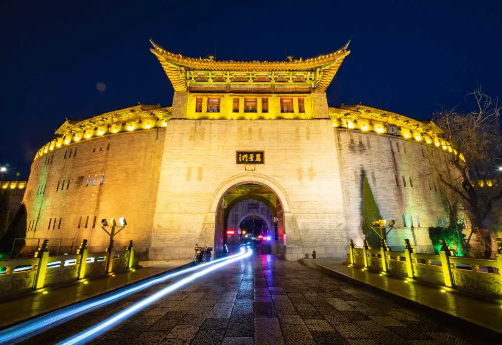 Lijing Gate in Luoyang located on the central of the Luoyang city