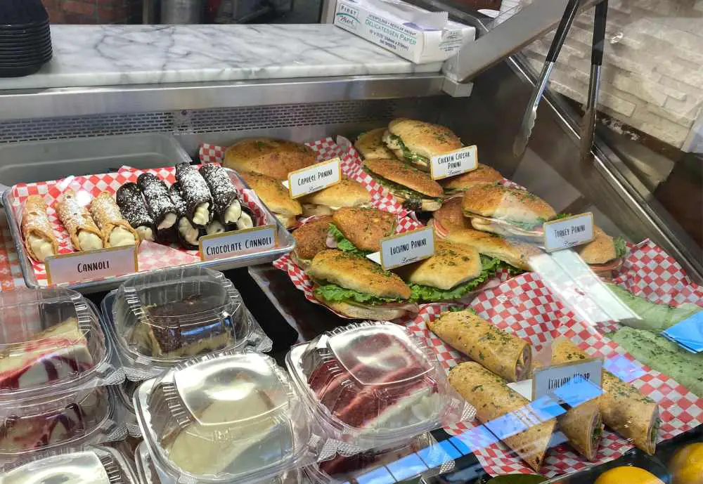 Cannoli's, Italian subs, stromboli's, and calzones! at Luciano's in North Star Mall in San Antonio, Texas