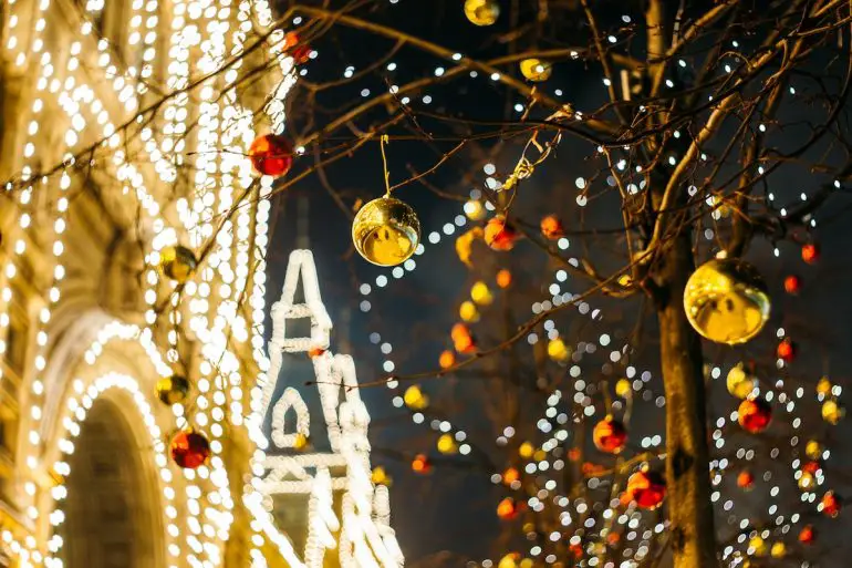 Holiday lights in Los Angeles