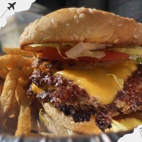 smash burger from Ghost Kitchen in Norfolk VA