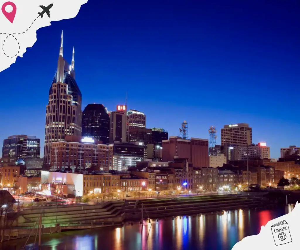Nashville skyline at night