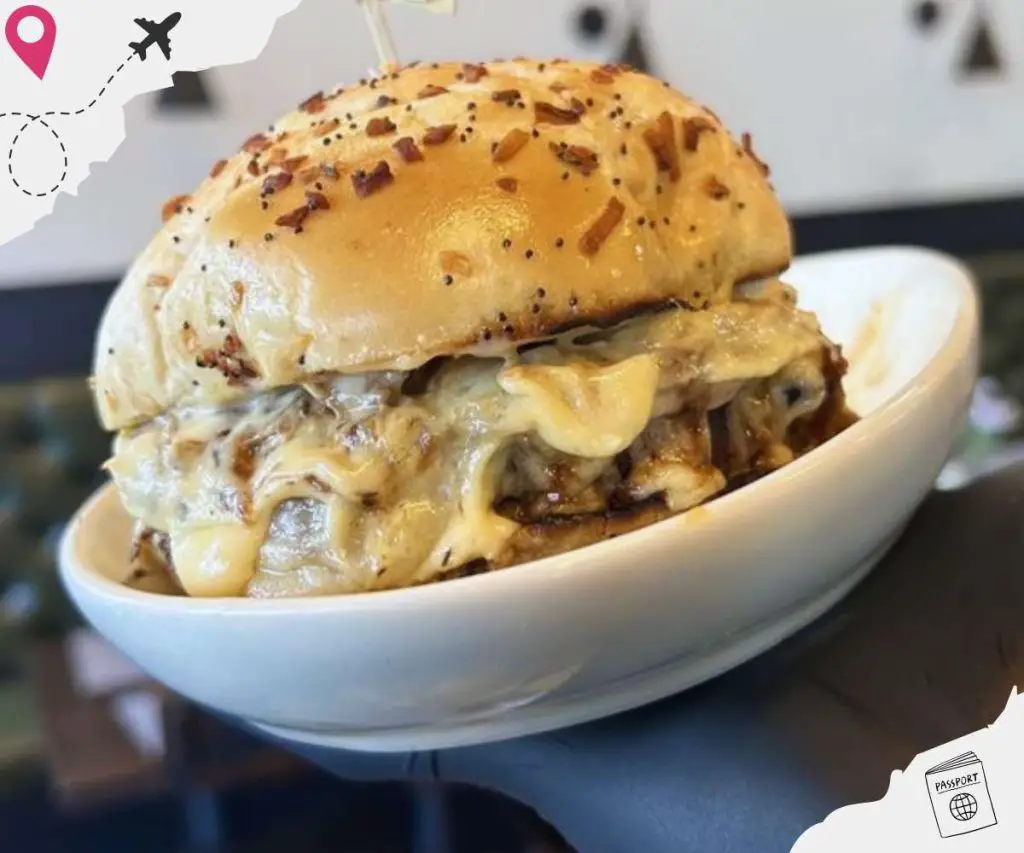 Bistro burger at Brandon's African American Bistro
