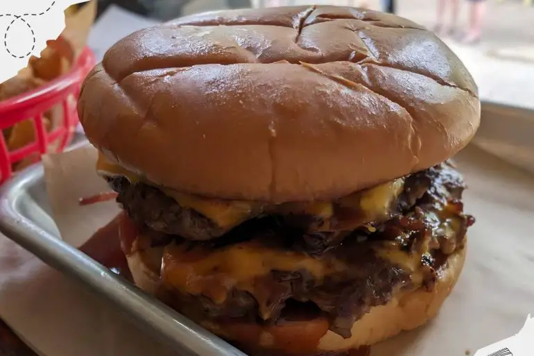burger at superior bathhouse brewery in hot springs ar