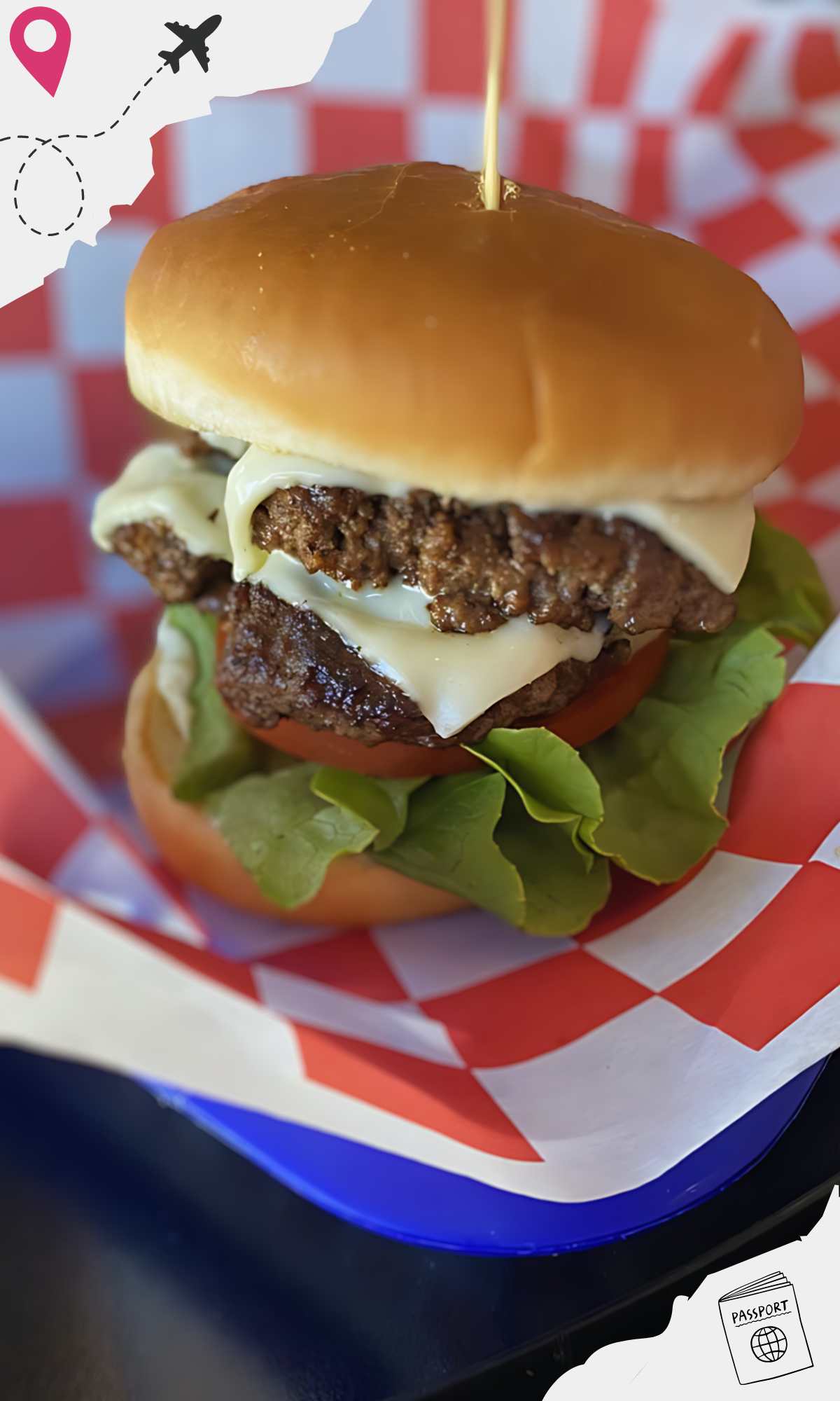 huge burger at bubbalu's in Hot Springs