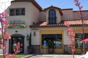 60790-beautiful-pizzeria-exterior-entrance-with-flowers-and-parking-als-restaurant-archways.jpg, Pizzeria Bella Marie's exterior view featuring welcoming entrance, vibrant signage, and surrounding plants, perfect for a relaxing dining experience in a charming neighborhood, highlighting best local eateries., The image showcases Bella Marie's Pizzeria, a popular local restaurant with a Mediterranean-inspired architectural style, planted greenery, and outdoor parking. The storefront has a warm, inviting appearance with large windows, stylish lighting fixtures, and bright signage, making it an ideal spot for pizza lovers seeking quality Italian cuisine in a cozy atmosphere., relevant.