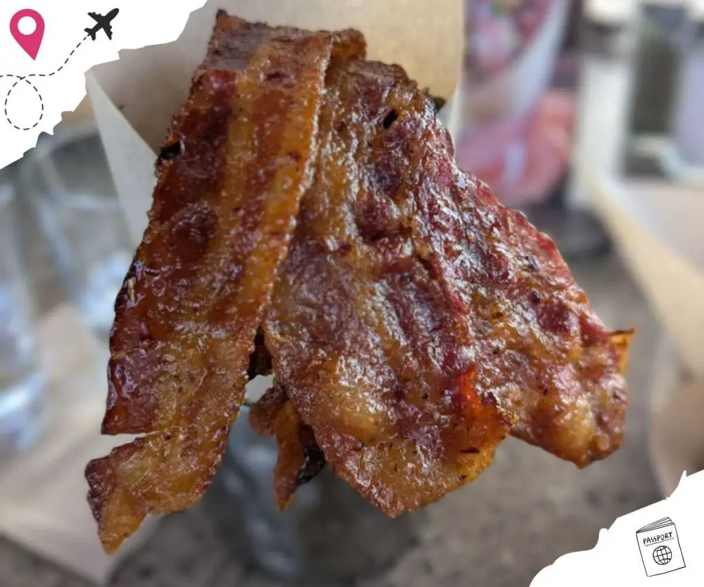 candy bacon at lazy dog restaurant in Henderson Nevada