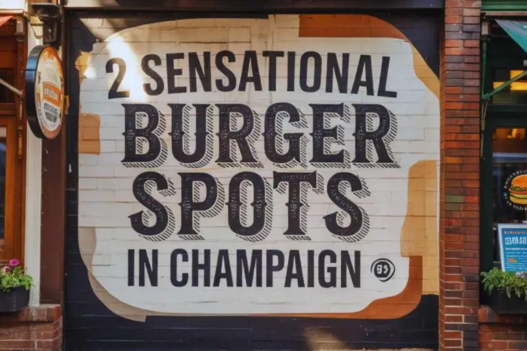 best spots for burgers in Champaign, Illinois