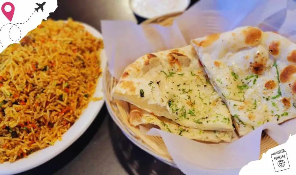 garlic naan at Mt. Everest India's Cuisine in Las Vegas