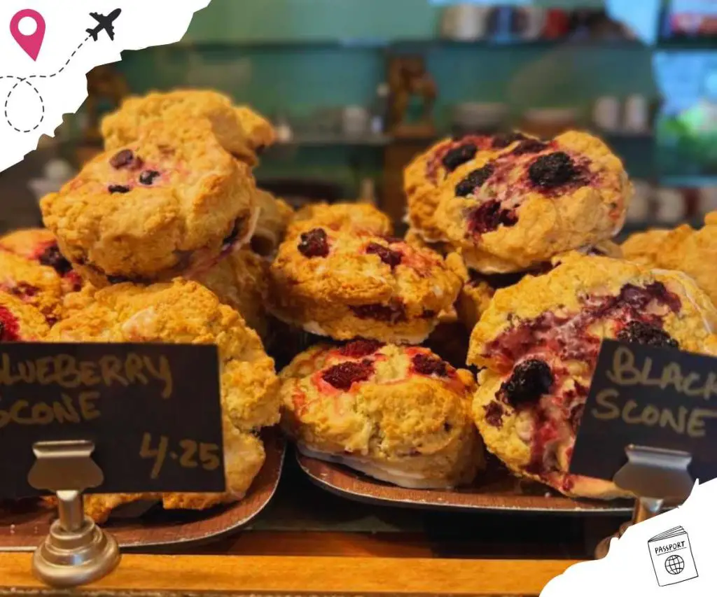 blackberry scones at Lazy Jane's Cafe & Bakery in Madison, WI