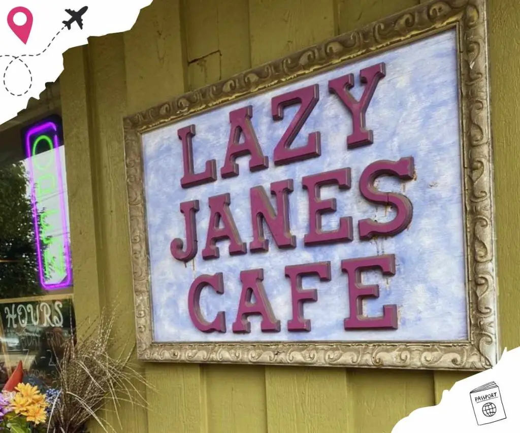 outside Lazy Jane's Cafe in Madison Wisconsin
