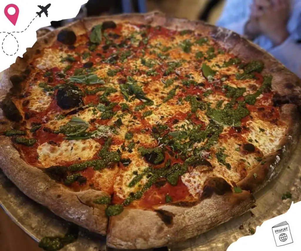 green pie at Il Rione in Cleveland, OH