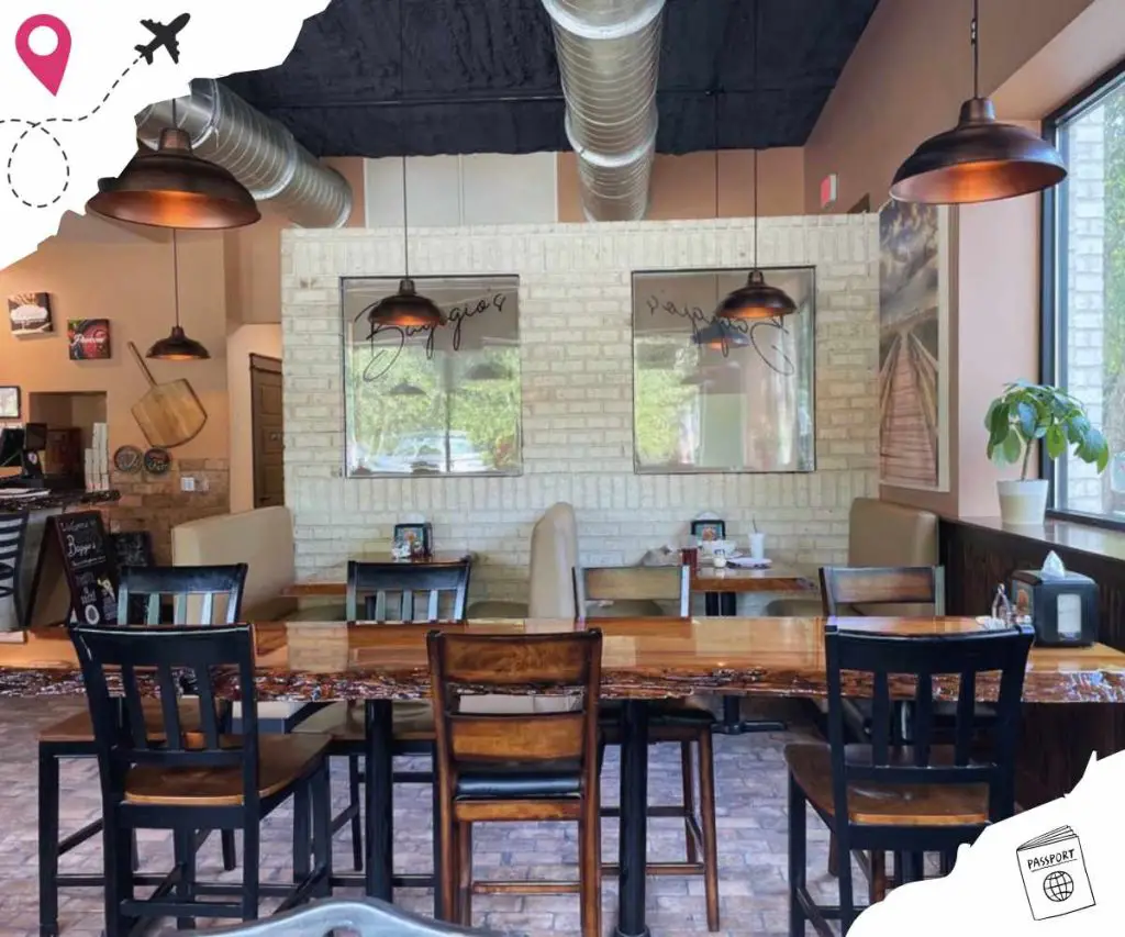 Inside Bagigio's Pizza in Tallahassee Florida