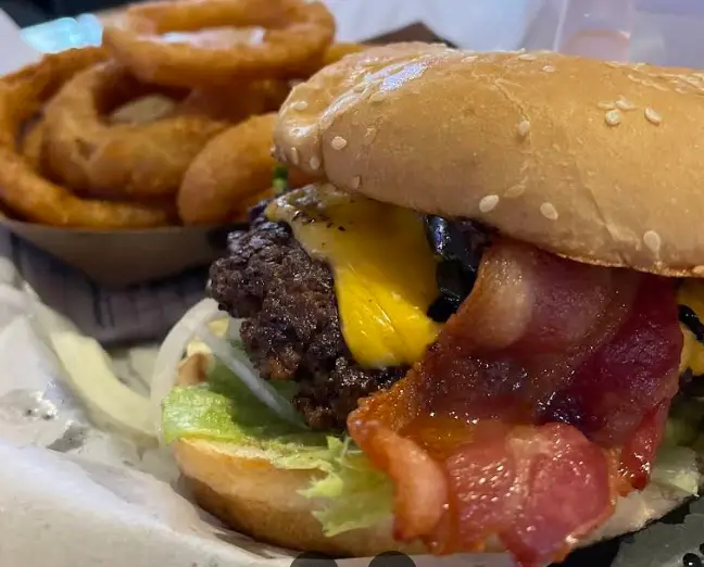 burger at the shack bar & grill in topeka kansas
