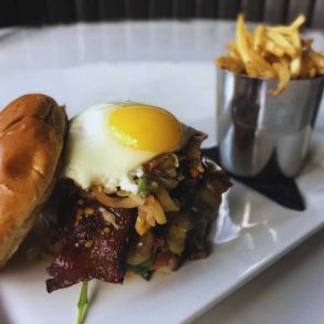 burger at easy like Sunday in Charlotte NC