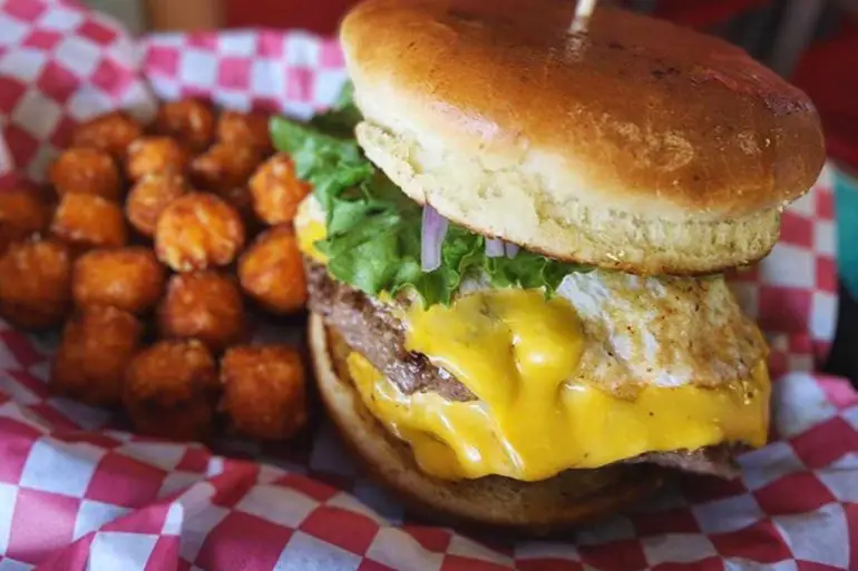 Burger beach hideaway burger spot in corpus christi texas