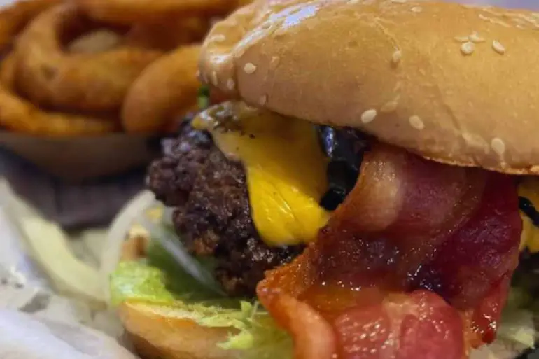 burger at the shake bar and grill in Topeka kansas