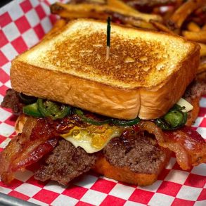 the pepper jam burger at red boot grill in Lawton oklahoma