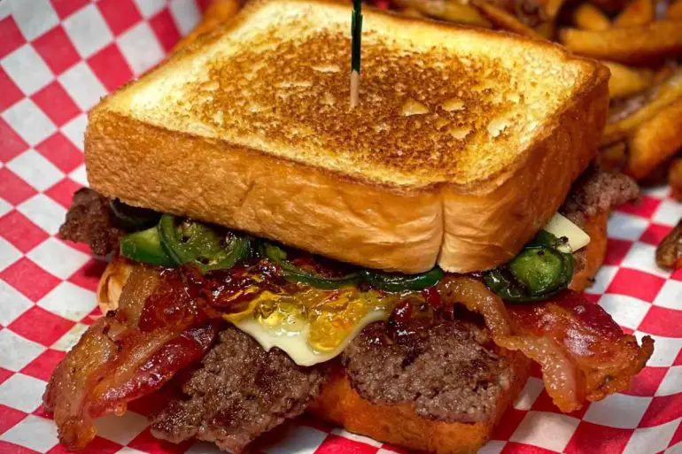 the pepper jam burger at red boot grill in Lawton oklahoma