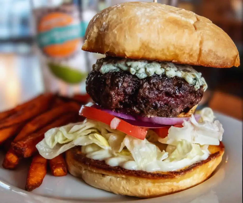 huge burger at warren's craft burgers in Ogden utah