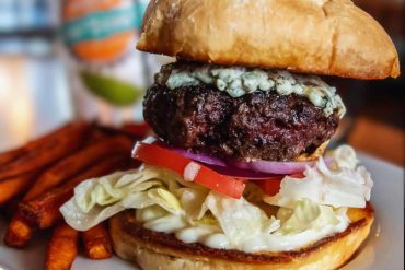 huge burger at warren's craft burgers in Ogden utah