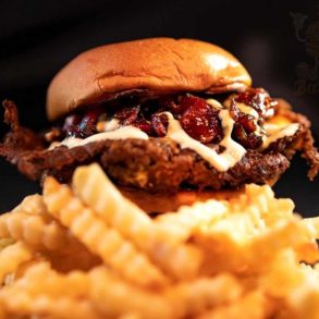 brisket burger at bog's Brisket Burgers in Fontana california