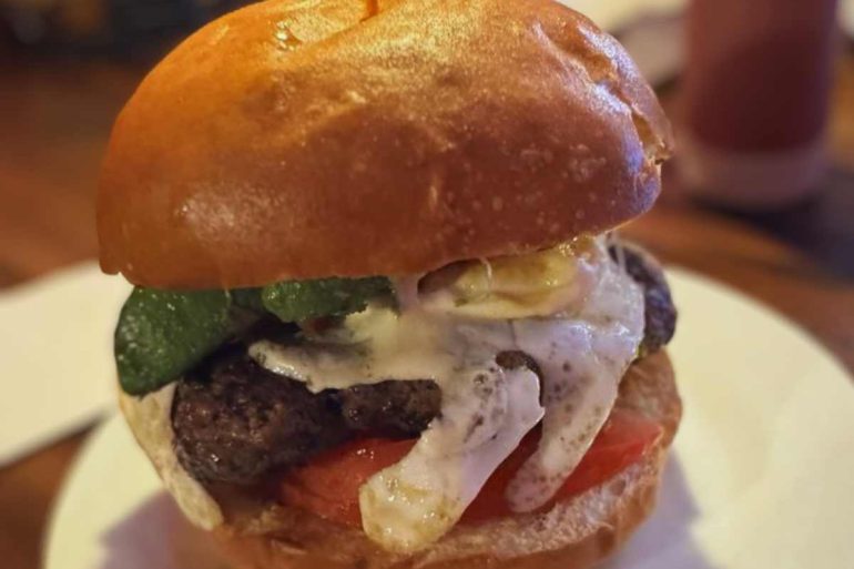 The Abby Burger at Abby Lane in Fraser Michigan