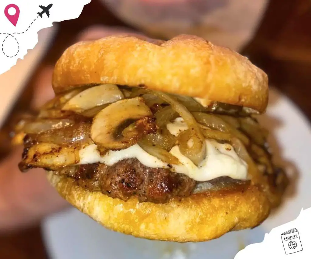build your own burger at Abby Lane in Fraser Detroit area