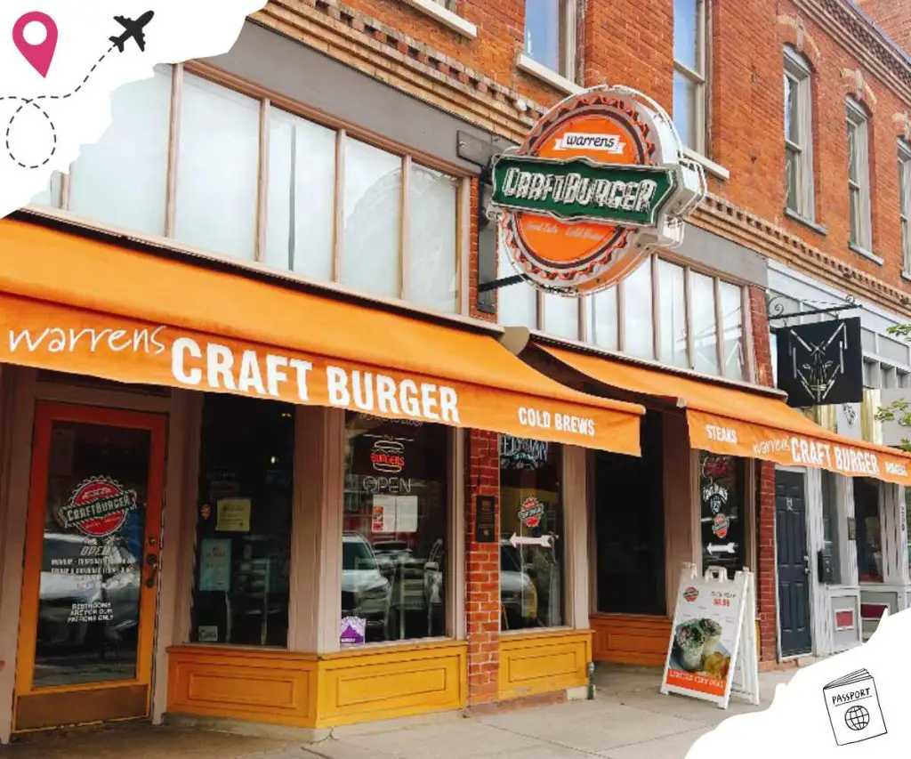 storefront of warren's craft burger in Ogden utah