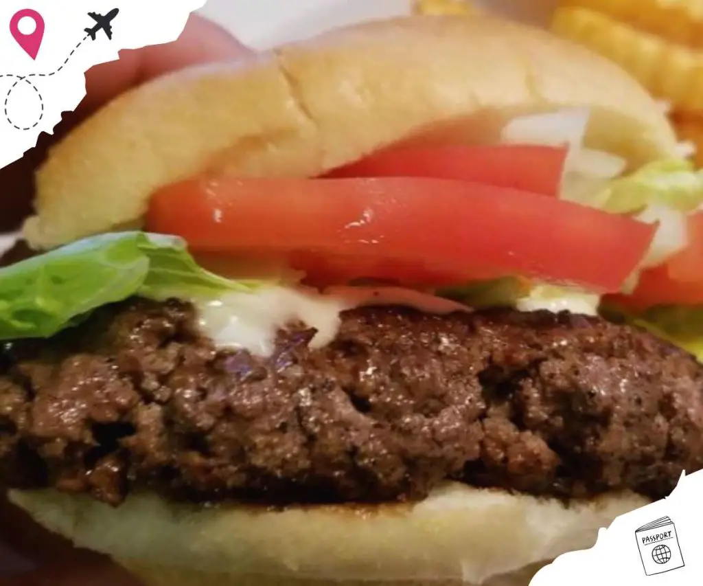 huge burger at Crazy Cooks in Davie Florida