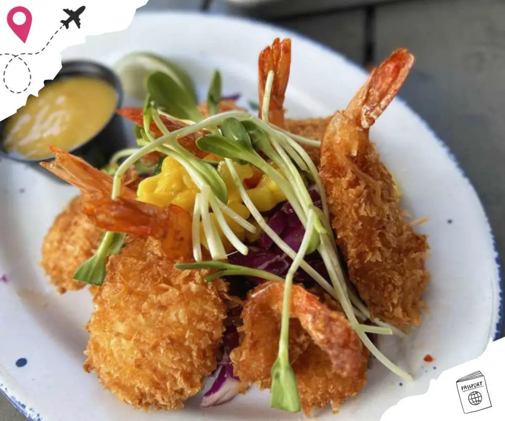 coconut shrimp at tiki tiki in hollywood florida