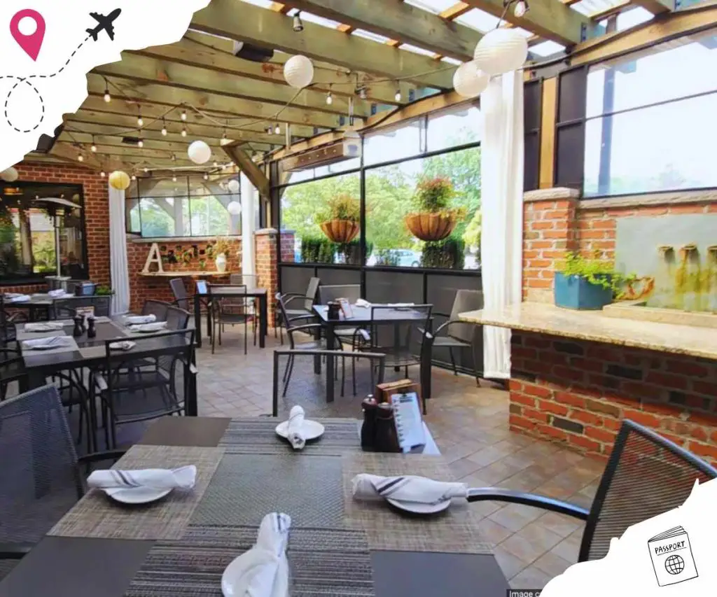 patio area at second street American bistro in Newport News virginia