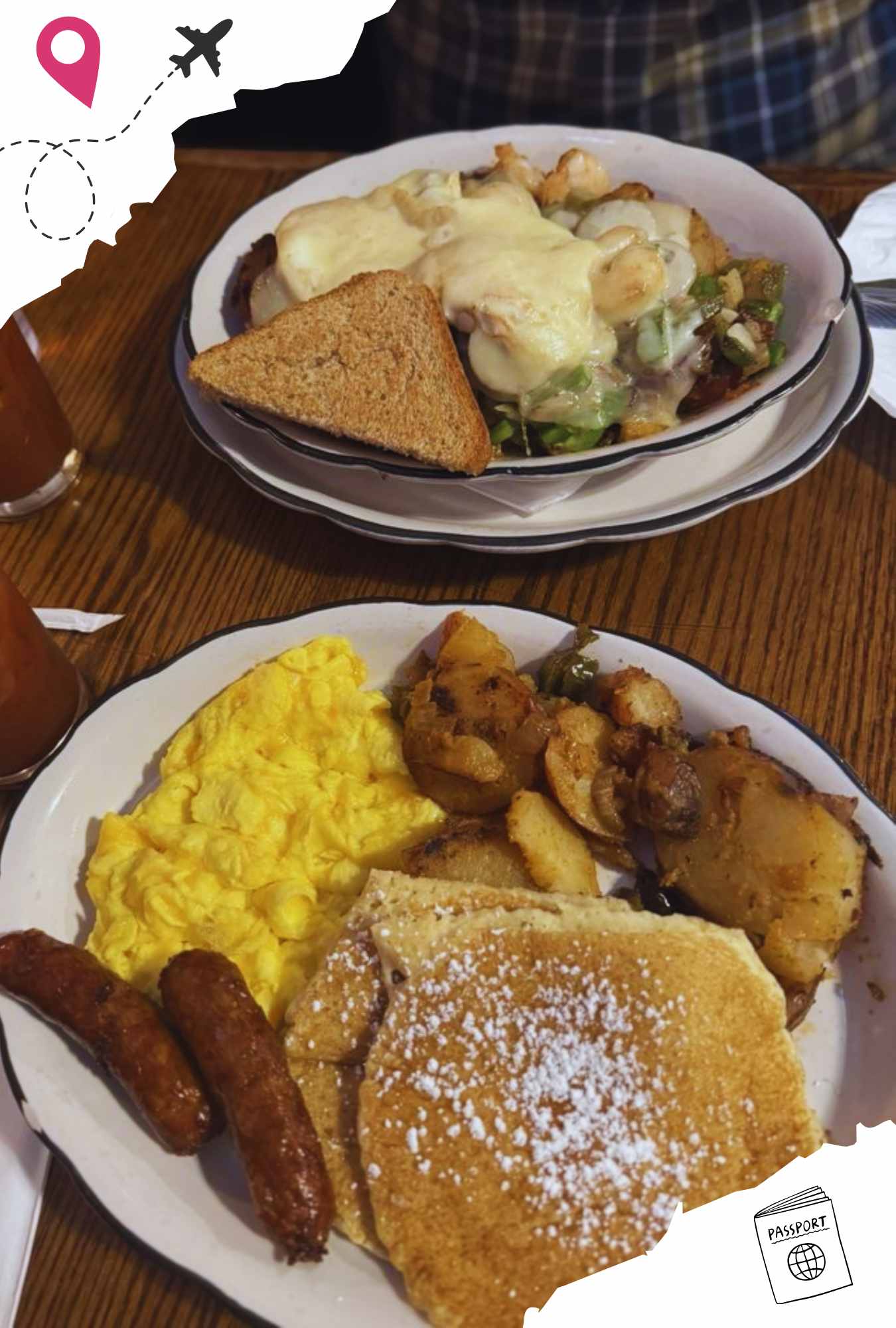 huge breakfast at the sidewalk cafe in Richmond virginia