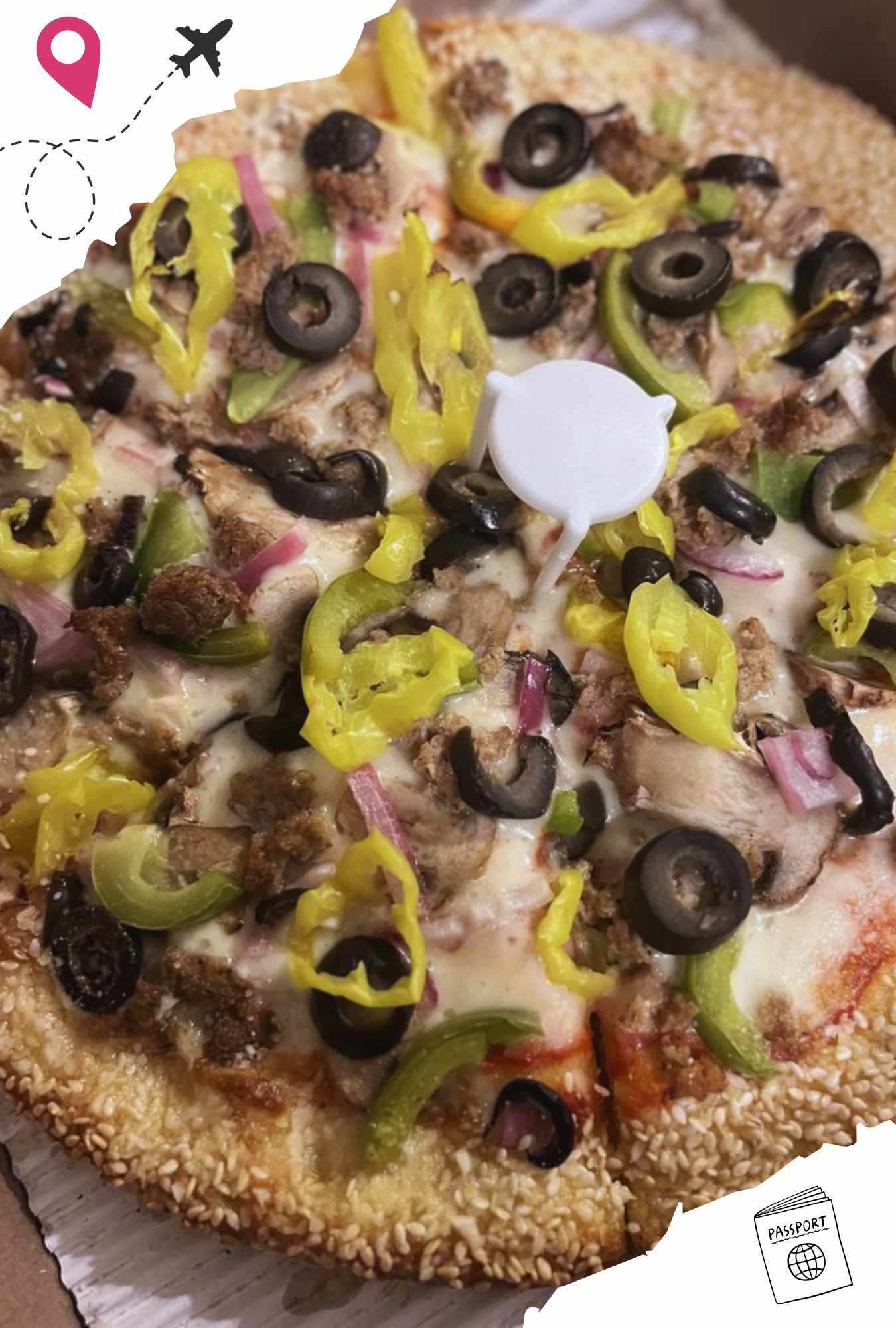 veggie pizza at brioni's pizza in Harrison Township Minnesota