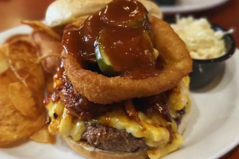delicious burger at Boston Burger in Boston massachusetts