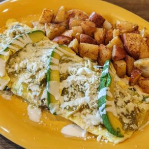 El Rey omelette at bagner & alexa's in Greensboro, North carolina