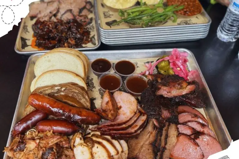 BBQ plate at station 8 BBQ in Wichita kansas