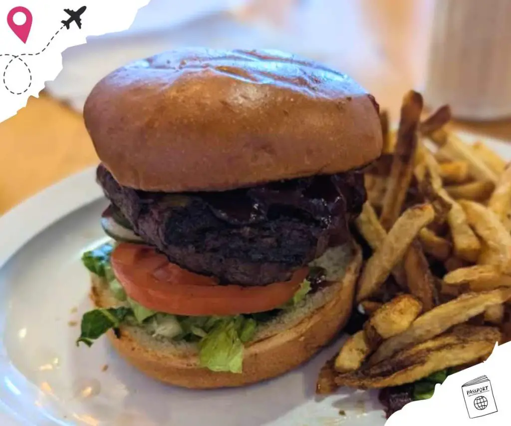 huge burger at doug's day diner in fort collins