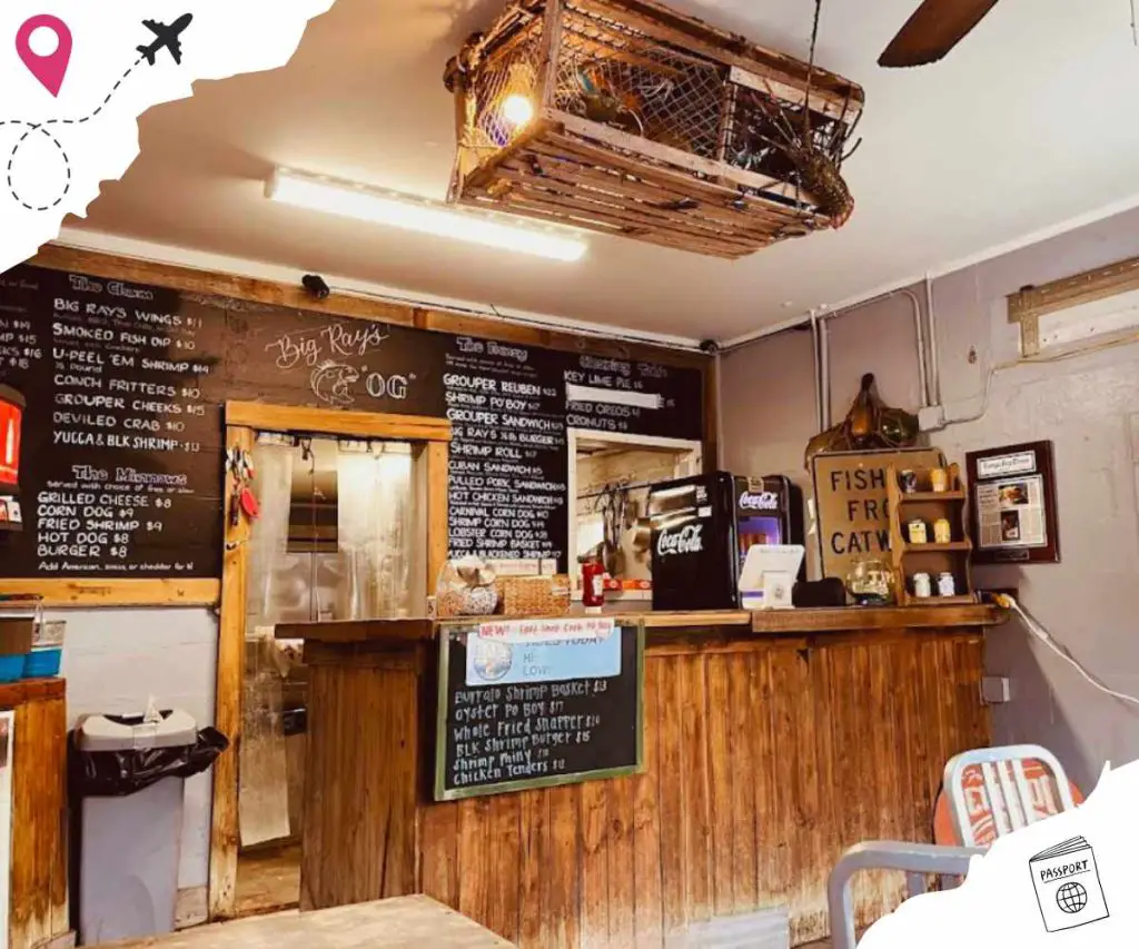 interior of big ray's fish camp in tampa bay florida
