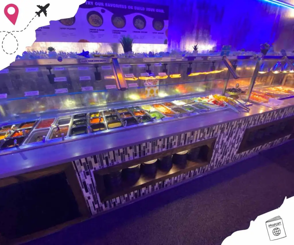 sauce bar at Kpot in San Antonio Texas