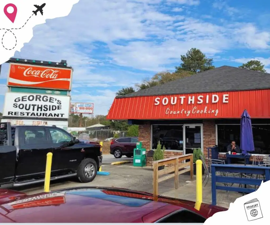outside of george's Southside restaurant in Cayce South caroline
