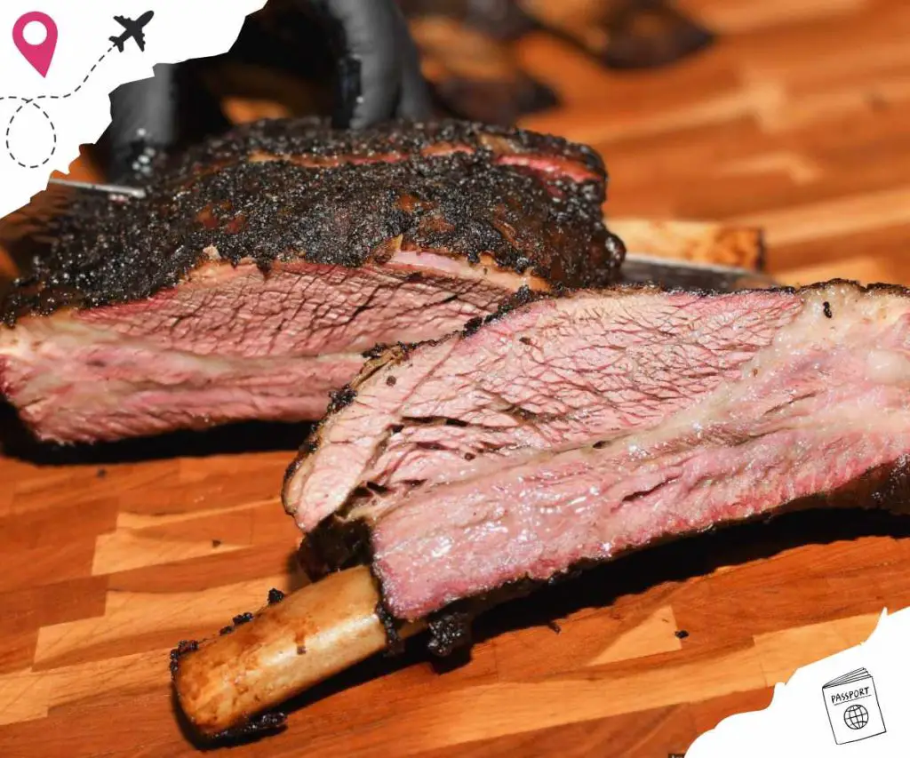 huge beef ribs at the brisket shoppe in Tampa Bay florida