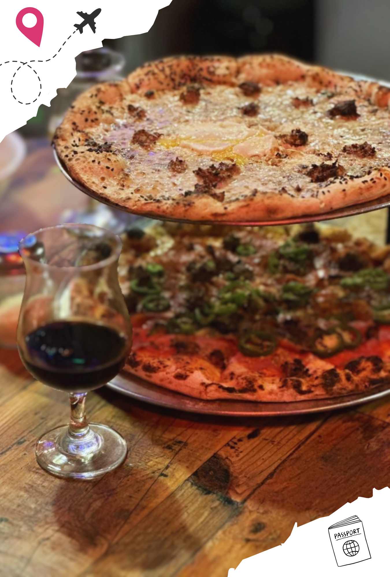 pizza and wine at dutch's brewhouse in long beach ca