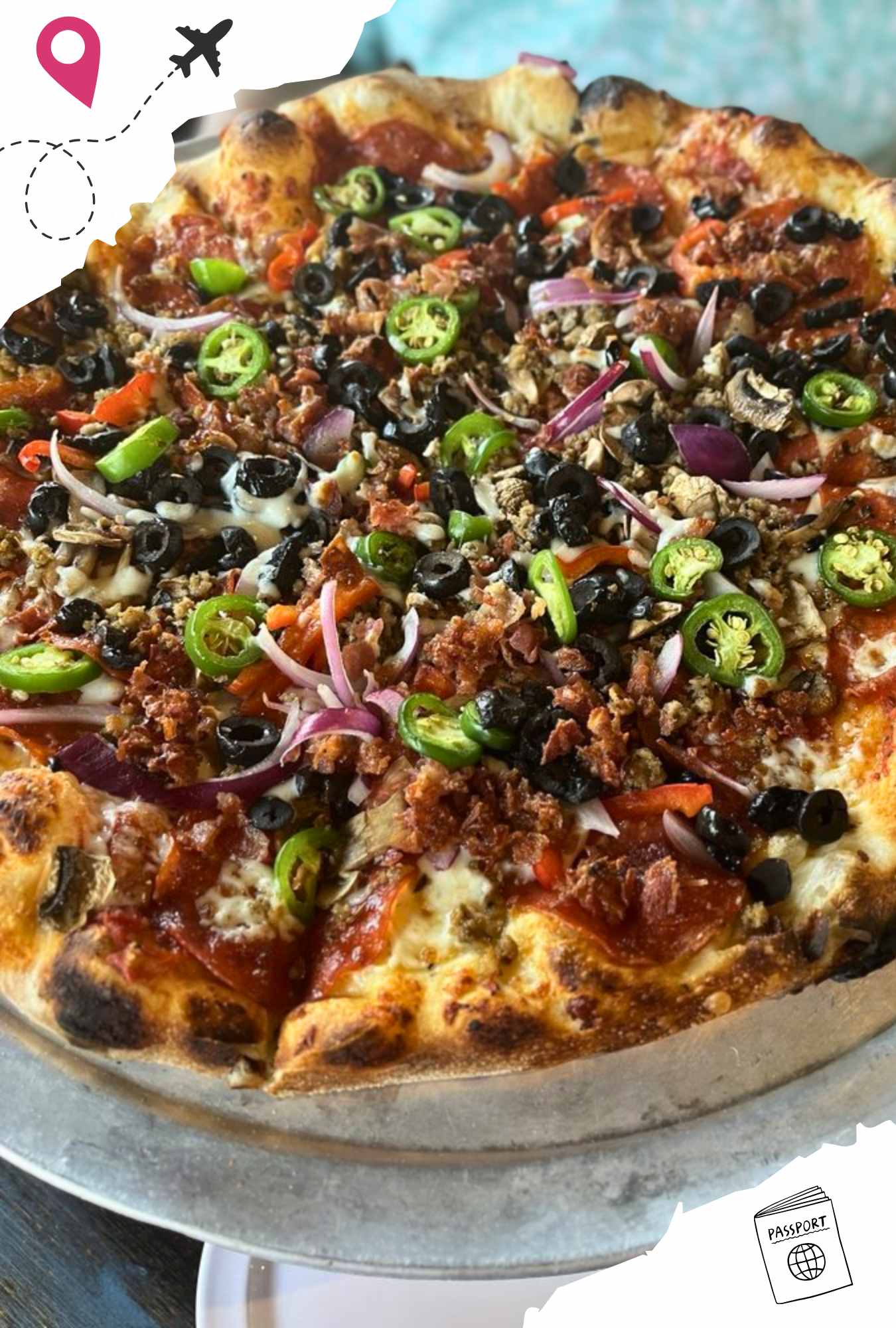 the kitchen sink pizza at the wedge pizzeria in Oklahoma city