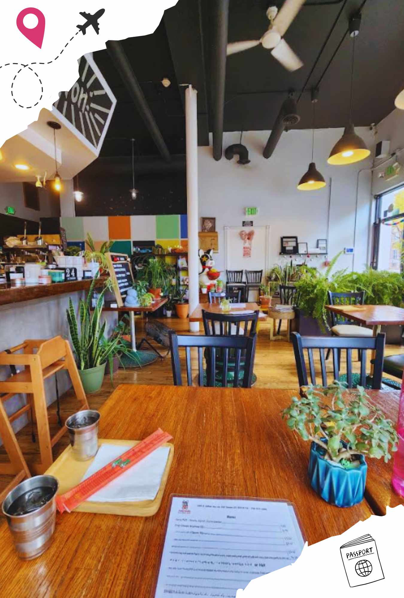 interior of lucky Noodles in Denver colorado