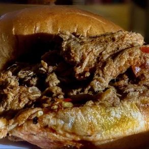 bbq sandwich at razorback in Chesapeake virginia