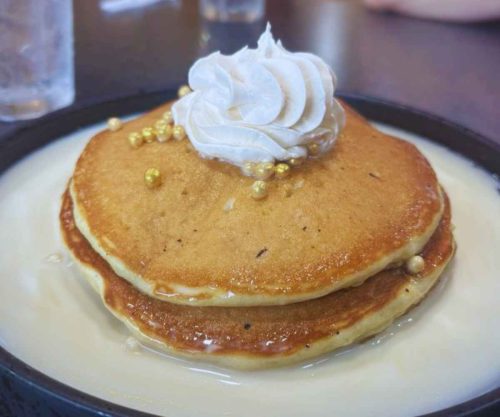 tres leches pancakes at good morning breakfast & brunch in Louisville ky
